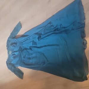 Elegant Teal Evening Gown